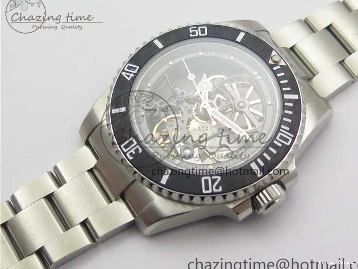 0224 Durable Andrea Pirlo Project Skeleton Submariner SS VRF Best Edition on SS Bracelet SA 2985